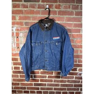 Vintage Max And Erma’s Embroidered Employee Denim Button Up Jacket Size Medium
